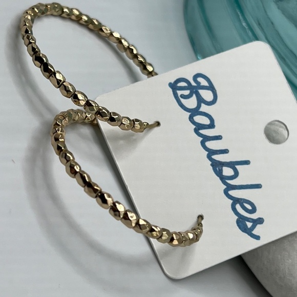 Baubles Hoop Gold Earrings $12 EA or Bundle 3/$20 - Picture 5 of 6